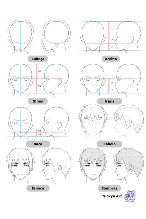 Rostos De Animes Para Desenhar