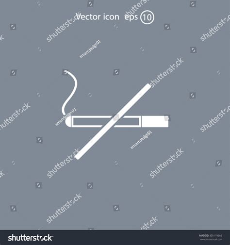 No Smoking Sign Vector Stock Vector (Royalty Free) 350119682 | Shutterstock