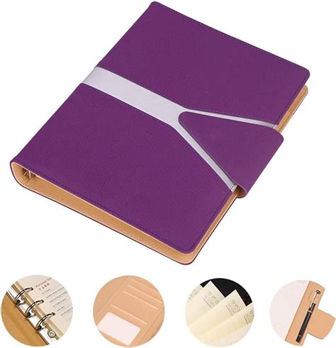 Refillable Notebook Binder Notebook Loose Leaf Leather Notepad Personal