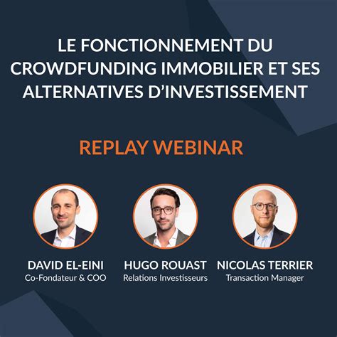 replay webinar sur le fonctionnement du crowdfunding  ses alternatives