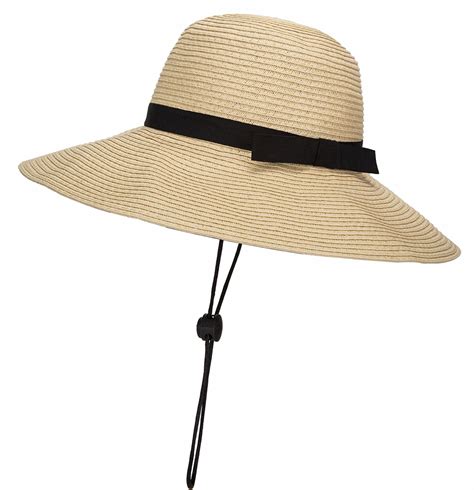 Janrely Women Floppy Sun Beach Straw Hats Wide Brim Packable Summer Cap Beachwear Central