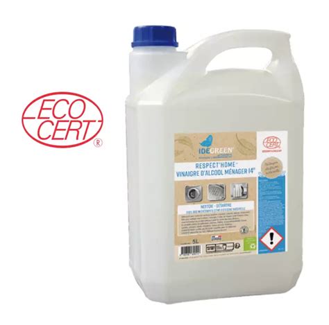 VINAIGRE D ALCOOL MENAGER 14 5L Ecocert IDEGREEN