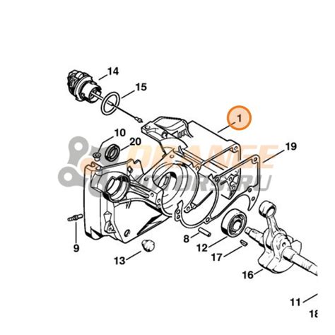 Картер STIHL ms-360 / Купить у официального дилера в Москве