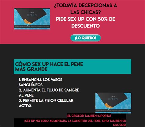 Sex Up Pastillas Ingredientes cápsula Precio reseñas Beneficios