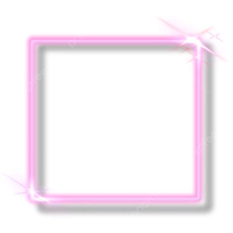 Glow Square Png Transparent Purple Glow Effect Square Frame Light