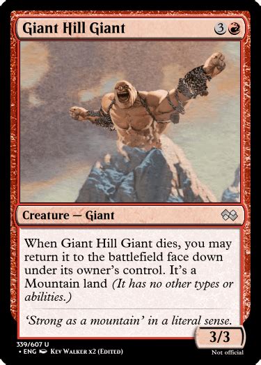 Post #101 - Giant Hill Giant (A [Hill Giant] with a 'Mountain') : r ...