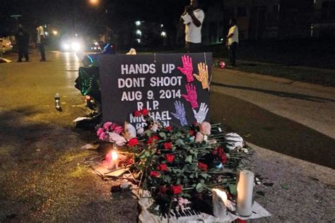 Roses Line Scene Of Michael Brown Shooting In Ferguson Missouri Nbc News