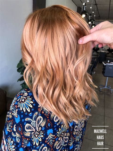 Peach Rose Gold | Capelli colorati, Capelli, Colori