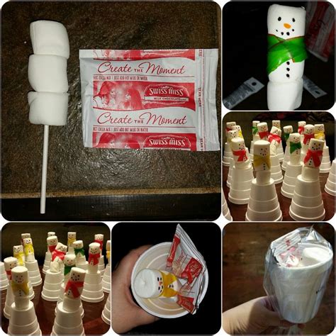 Marshmallow Snowman And Hot Cocoa Treat Marshmallow Snowman Hot