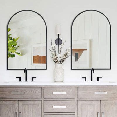 Mercury Row Vercher Arched Bathroom Vanity Mirror Set Of