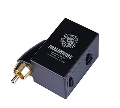 Dragonhawk B Wireless Tattoo Battery Power Supply Rca Dc Connect Seduire