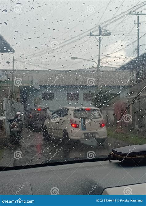 Rainy season in Indonesia stock image. Image of rain - 202939649