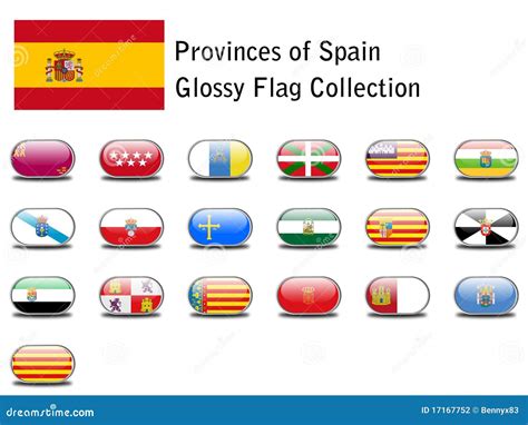 Spanish Provinces Flags Stock Illustration Illustration Of Territories