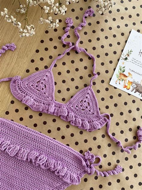 Crochet Baby Bikini Baby Bikini Newborn Photography Prop Etsy