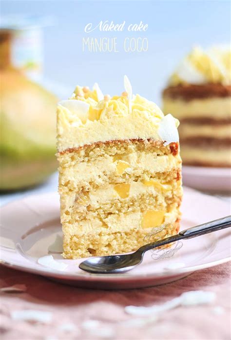 Naked cake mangue noix de coco Il était une fois la pâtisserie