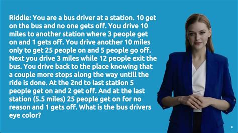 You Are A Bus Driver Riddle #riddle #riddleoftheday #riddles - YouTube