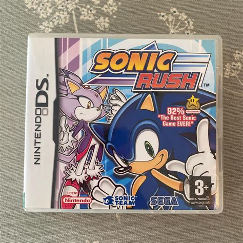 sonic rush ds game  nintendo ds works  depop