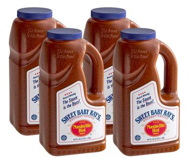 Sweet Baby Ray S Nashville Hot Sauce 0 5 Gallon 4 Case Fiery Flavor Infusion For Culinary