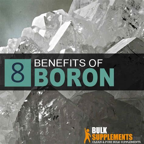 8 Boron Supplement Benefits - Not Boring At All