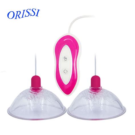 ORISSI Multi Speed Vibrating Breast Pump Enlarge Massager Nipple Stimulator Vibrator Erotic Sex