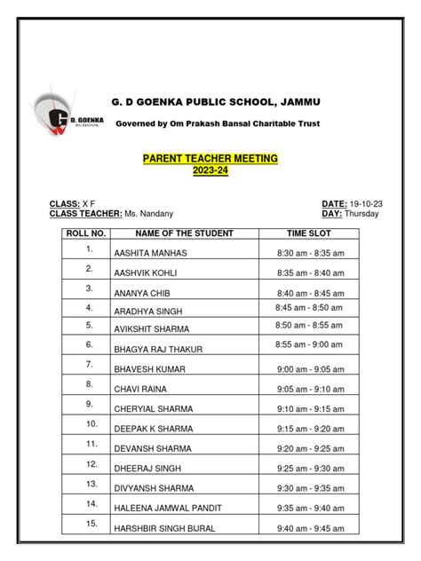 G D Goenka Public School Jammu Pdf