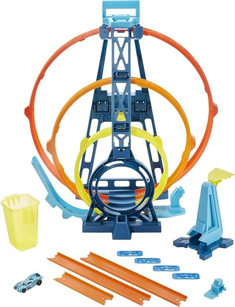 Hot Wheels GYP65 Track Builder Unlimited Triple Loop Kit Hot Wheels Autos