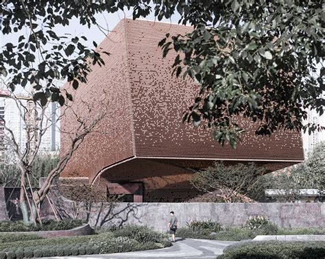 Azl Architects Wraps Twisting Jinling Art Museum In 139000 Bricks