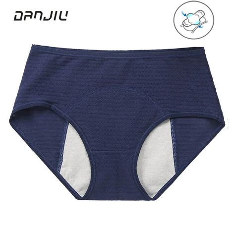 3xl Cotton Physiological Period Leak Proof Menstrual Panties Breathable Absorb A Small Amount