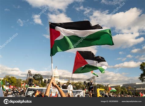 Washington Usa October 2023 Pro Palestine Israel Protesters Israel ...