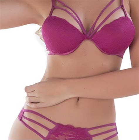 Conjunto Lingerie Strappy Calcinha E Sutian Arrazo Lingerie Feminina Dondocas Lingerie Nunca