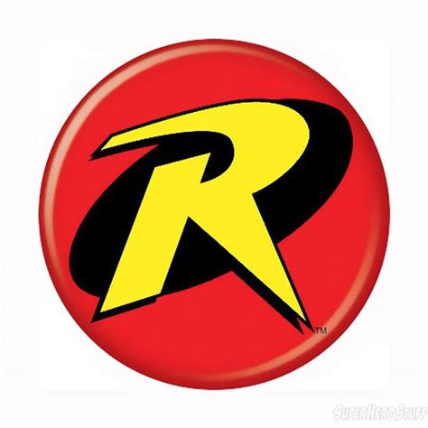 Robin Symbol Button Robin Logo Robin Symbol Superhero Logo Templates