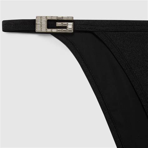 Sparkling Jersey Bikini Set In Black GUCCI US