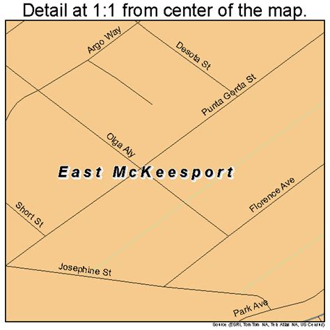 East McKeesport Pennsylvania Street Map 4221444