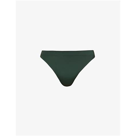 Myra Swim Riccardo Seamless High Rise Bikini Bottoms Palm Editorialist