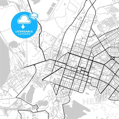 layered map berezniki perm krai russia vector hebstreits