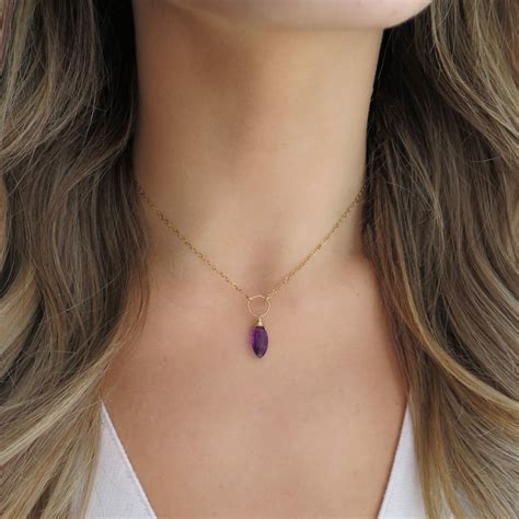 Amethyst Pendant Necklace