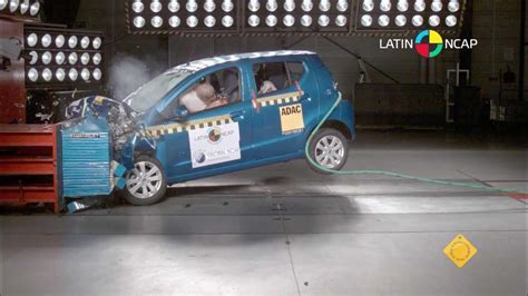 Suzuki Celerio 2013 Crash Test Latin Ncap 2 Airbags Youtube