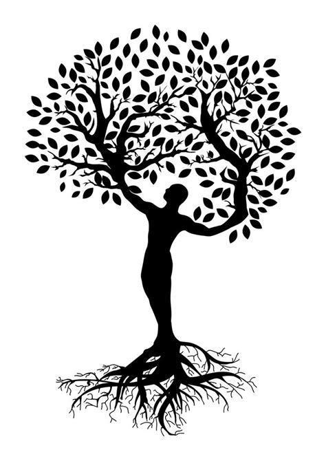 Human Tree Sticker By Bc21 White 3x3 Human Tree Posters Art