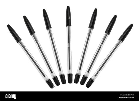 Black pen assortment Stock Photo - Alamy
