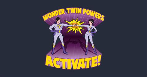 Wonder Twin Powers Activate Wonder Twins Sticker Teepublic