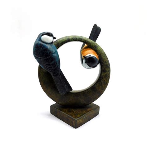 Blue Tits David Meredith SCULPTURE DM