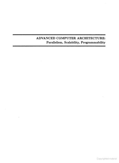 Advanced Computer Architecture Kai Hwang Solution Manual Pdf Free Download