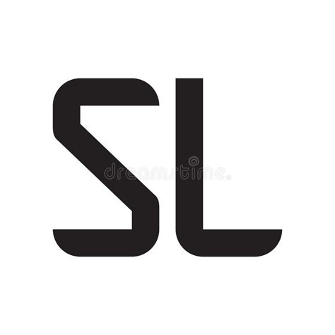 sl initial letter vector logo icon stock vector illustration  icon