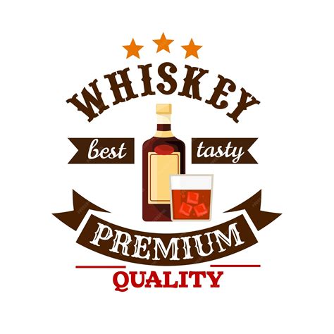 Premium Vector | Whiskey premium quality bar menu label