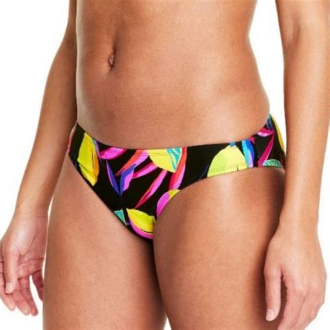 Tabitha Brown Swim Nwt Tabitha Brown Lemon Print Bikini Bottoms Xl