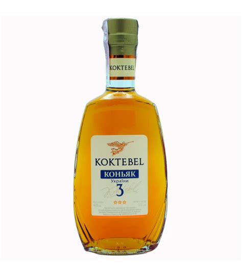 Коньяк Украини ординарный Коктебель 3 года выдержки 0,5л 40% - Купить в ...