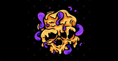 Slime Skull Skull Sticker Teepublic