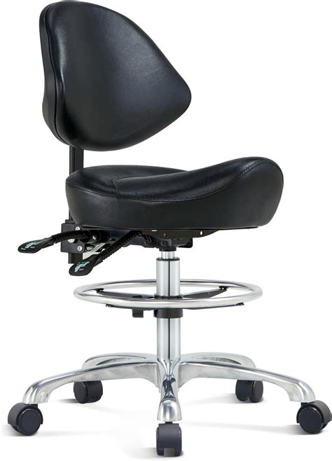 Amazon Ergonomic Saddle Stool Chairs Spa Salon Stools With Back