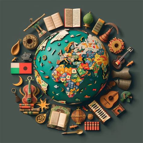 Cultural Diversity Around The Globe Stock Image Image Of Desk