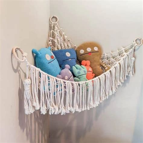 Trasun Stuffed Animal Hammock Toy Net Plush Toy Hanging Organizer With